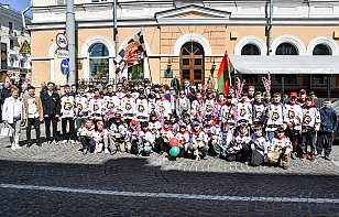 Хоккейный клуб «Гомель» принял участие в праздничных мероприятиях ко Дню Победы