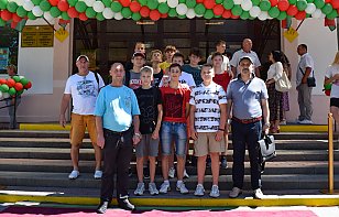 Хоккеисты ДЮСШ ХК «Гомель» приняли участие в открытии реконструированного бассейна
