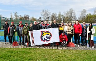Хоккейный клуб «Гомель» принял участие в республиканском субботнике