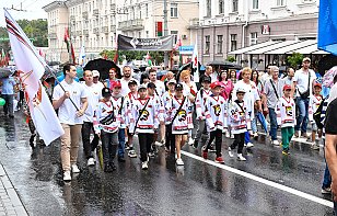 Хоккейный клуб «Гомель» принял участие в праздничных мероприятиях ко Дню Независимости Республики Беларусь